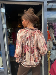 Viscose blouse "Rachel" bordeaux