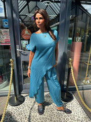 2 delig set "Arabian night" Teal green