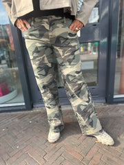 Jeans camouflage straight leg
