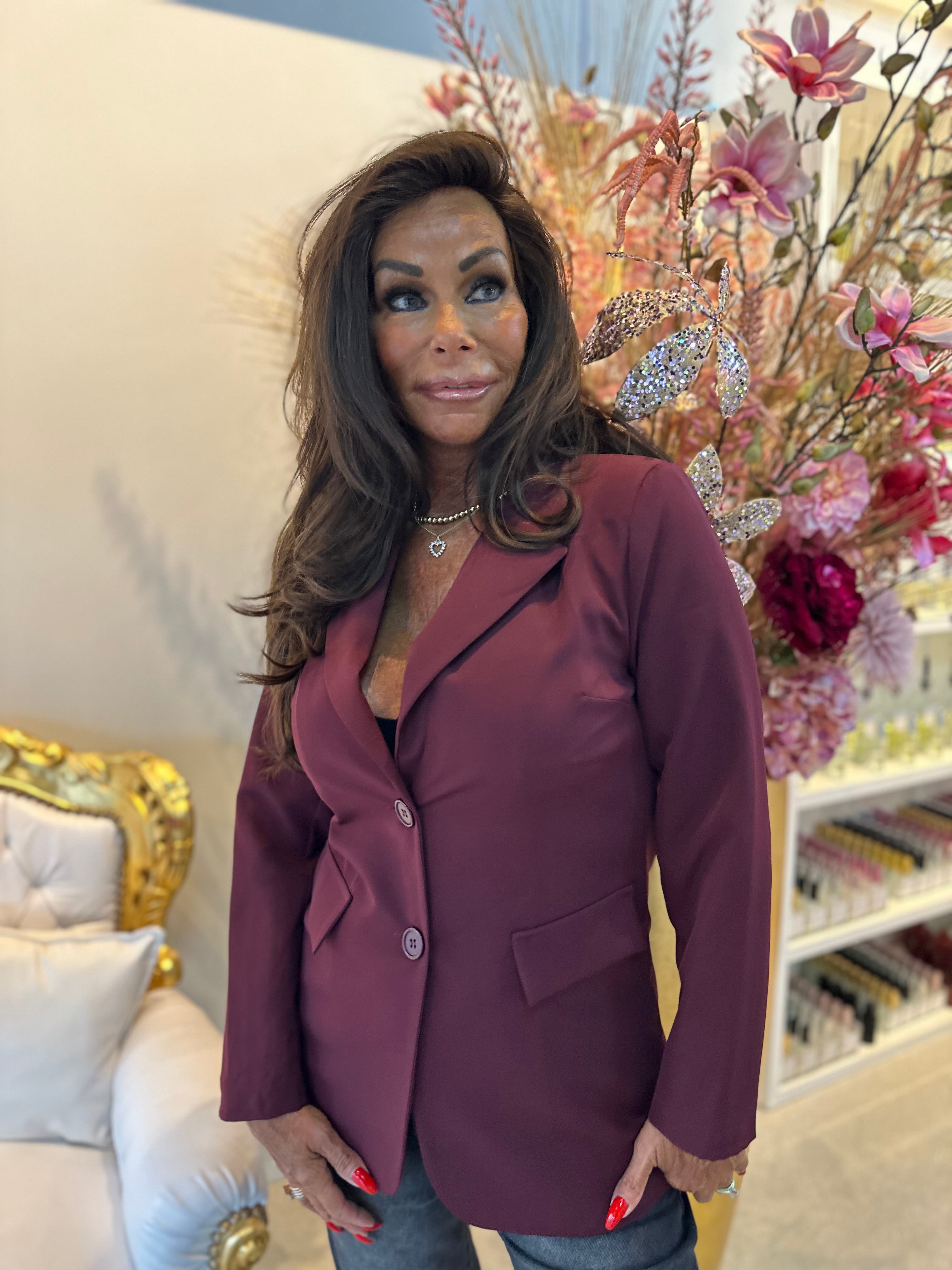 Blazer sensi "Bordeaux rood"