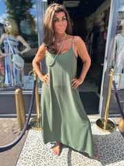 Jurk "Laila" groen