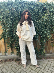 Strikblouse "Jill" Geel