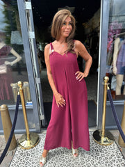 Jumpsuit "Amarillo" bordeaux