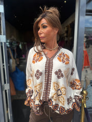 Viscose blouse "Rachel" Beige