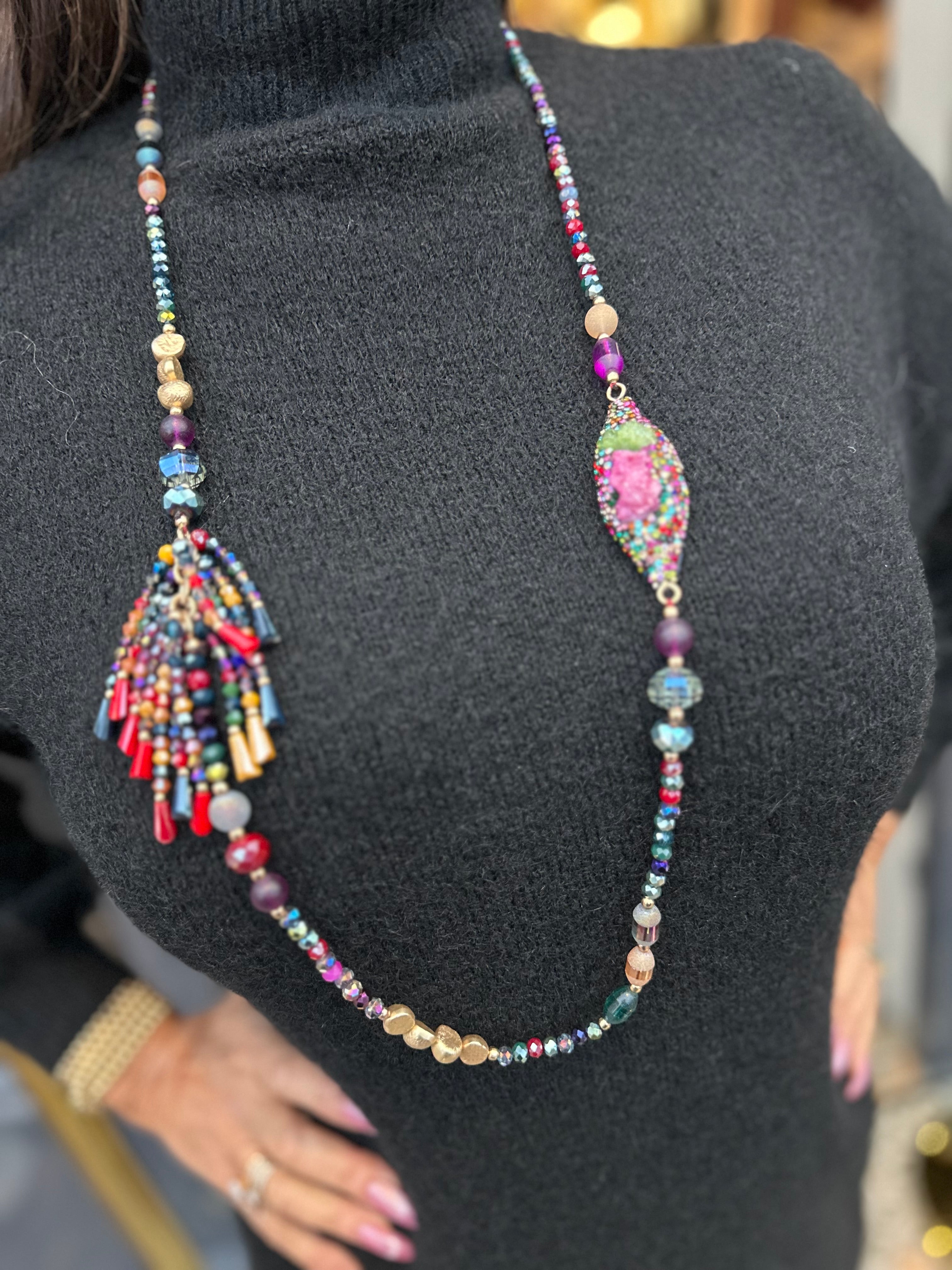 Lange ketting "Multicolour"