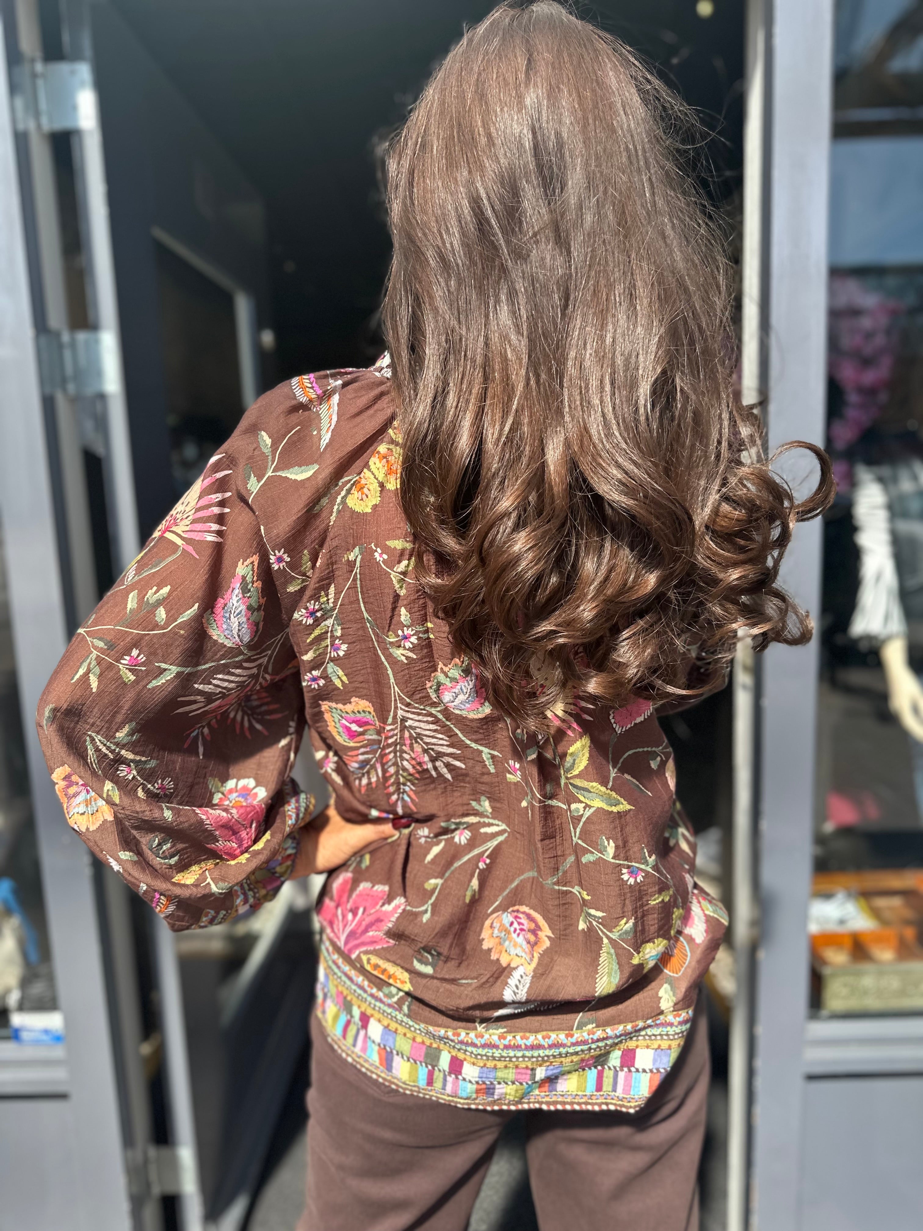 Blouse "Tiger Lilly" Bruin multicolour