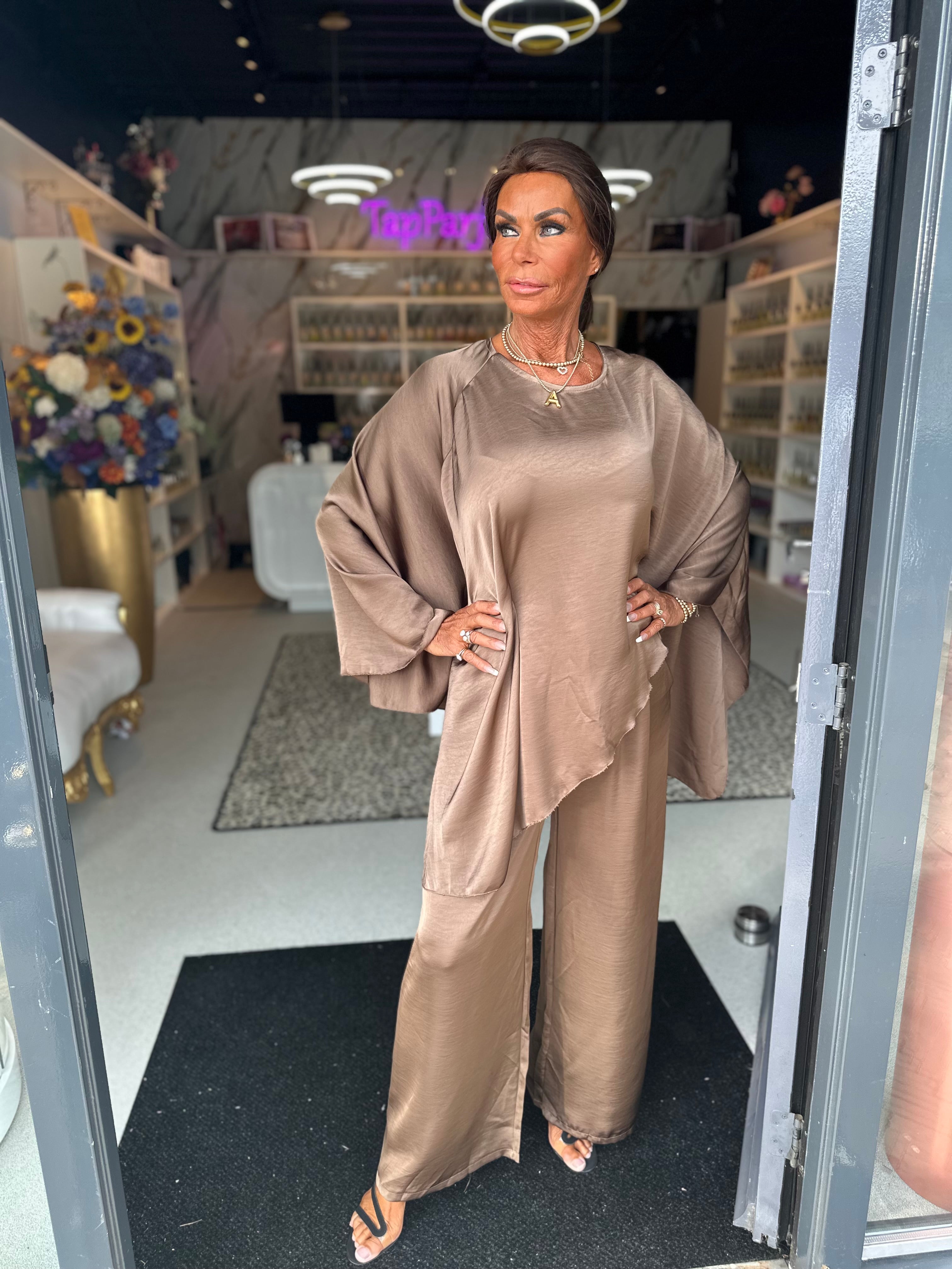 2 delig set "Olivia" Taupe