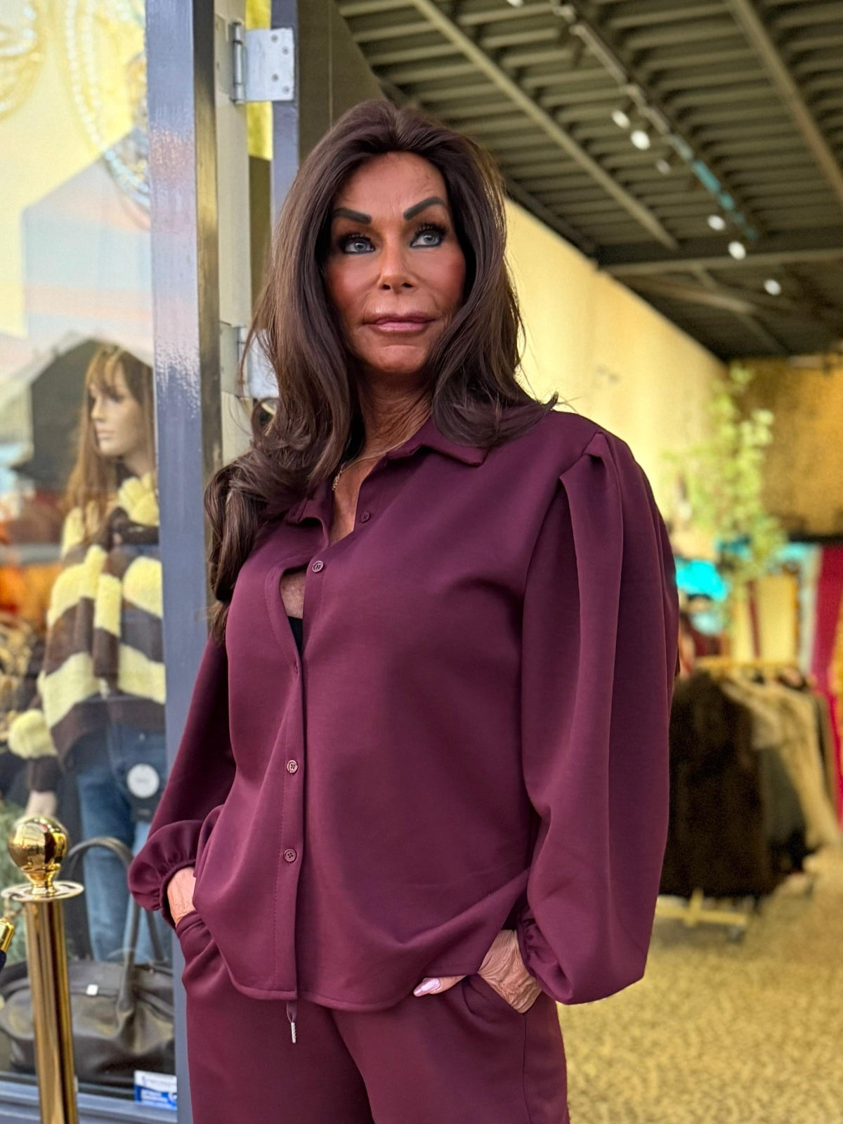 Comfy blouse “Bordeaux”