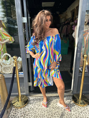 Korte Jurk "Lova" blauw
