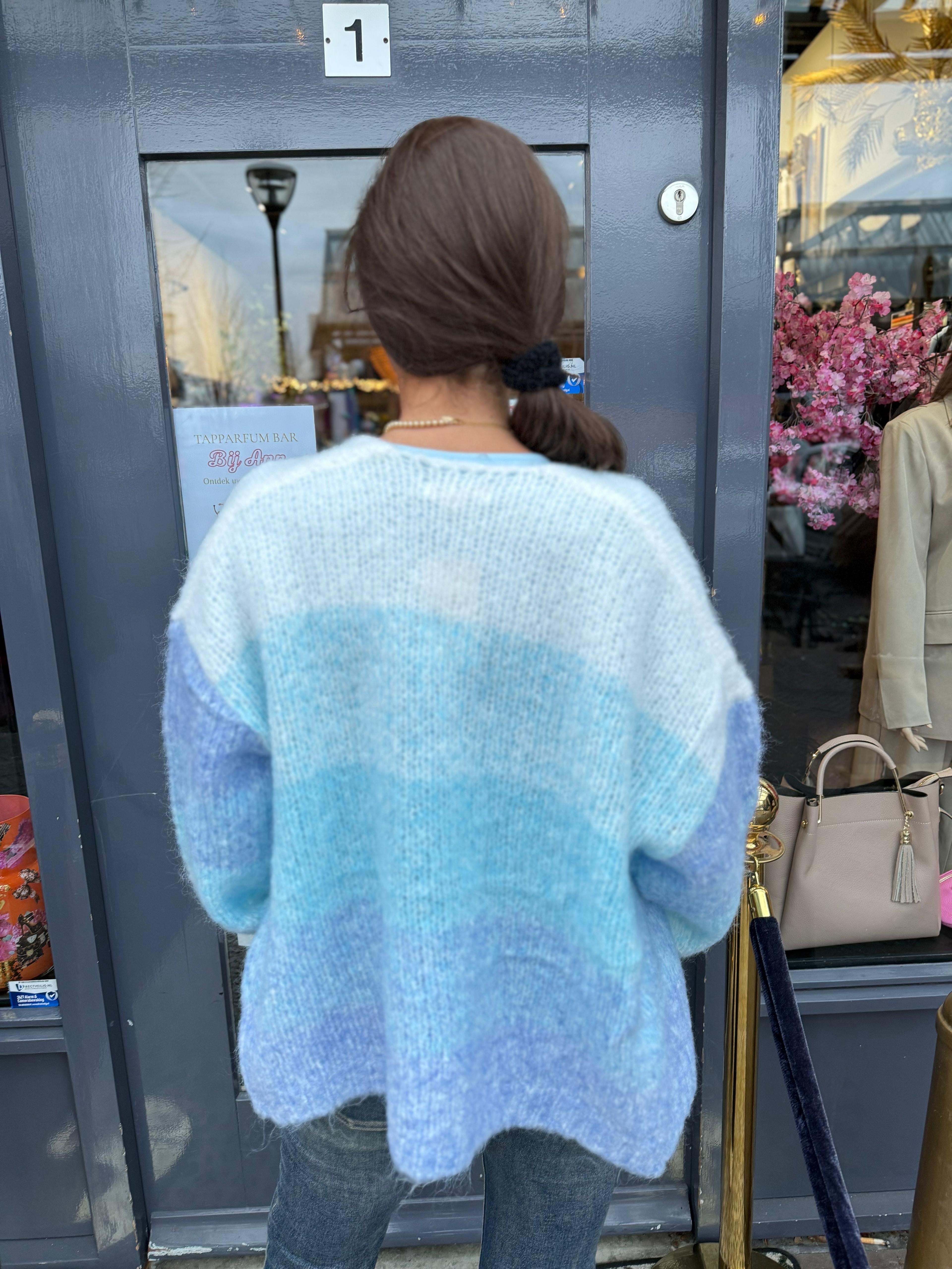 Gebreid vest "January" Blauw