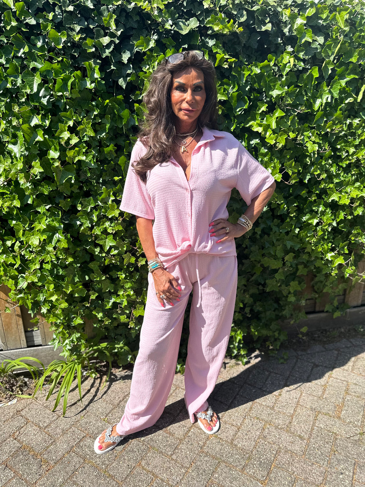2 delig set “Cloud" Roze