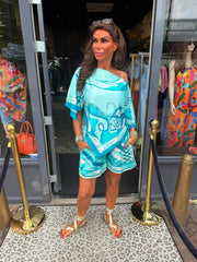 2 delig set "Marbella" Turquoise