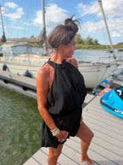 Playsuit kort "halter" zwart