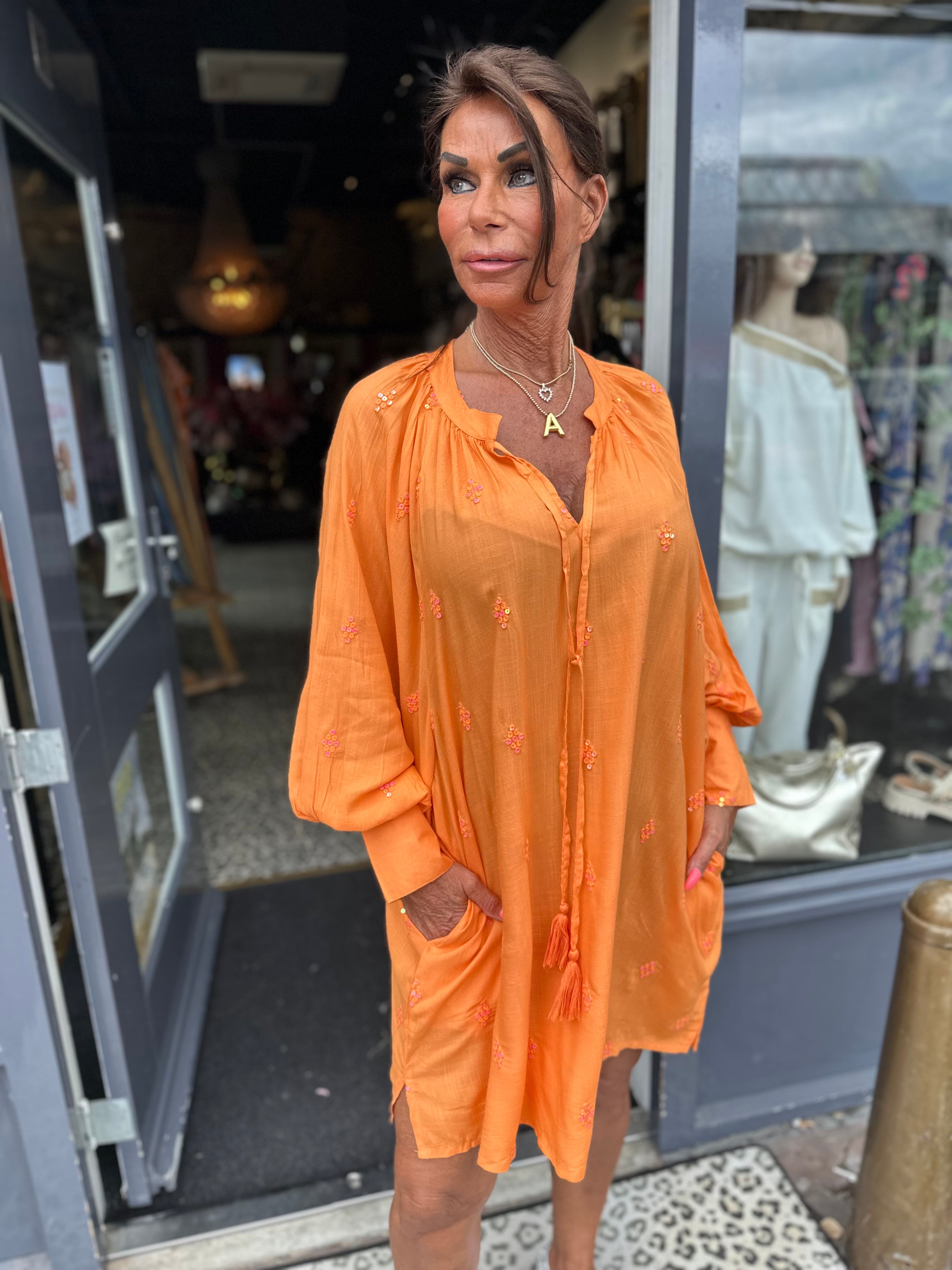 Tuniek Gold&Silver oranje
