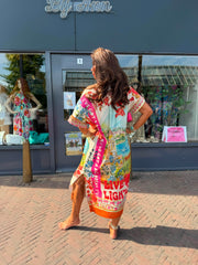 Lurex Jurk "Live lightly”