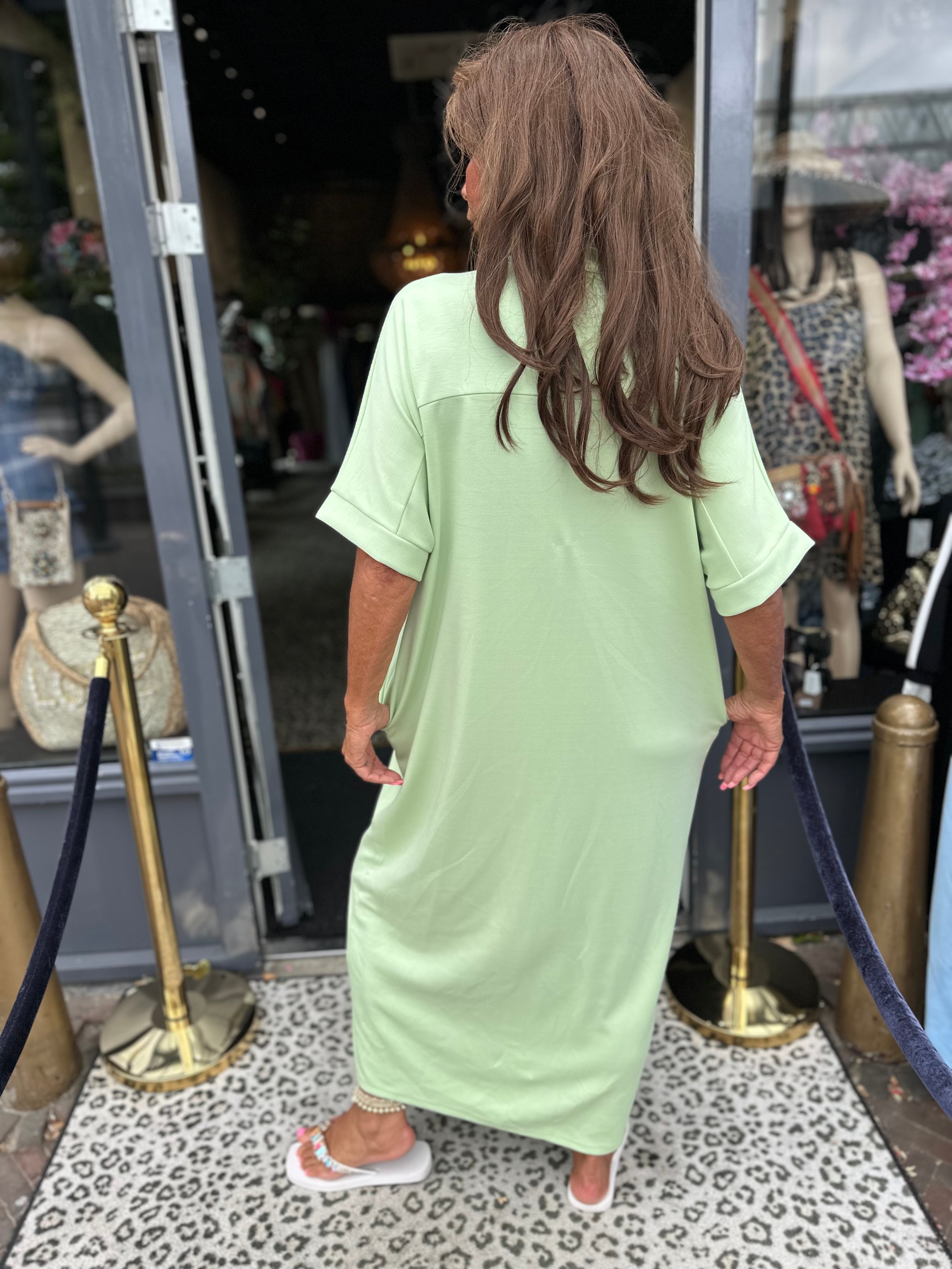 Jurk "Emma" mintgroen