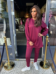 Life isn't perfect set "SKINNY" Bordeaux