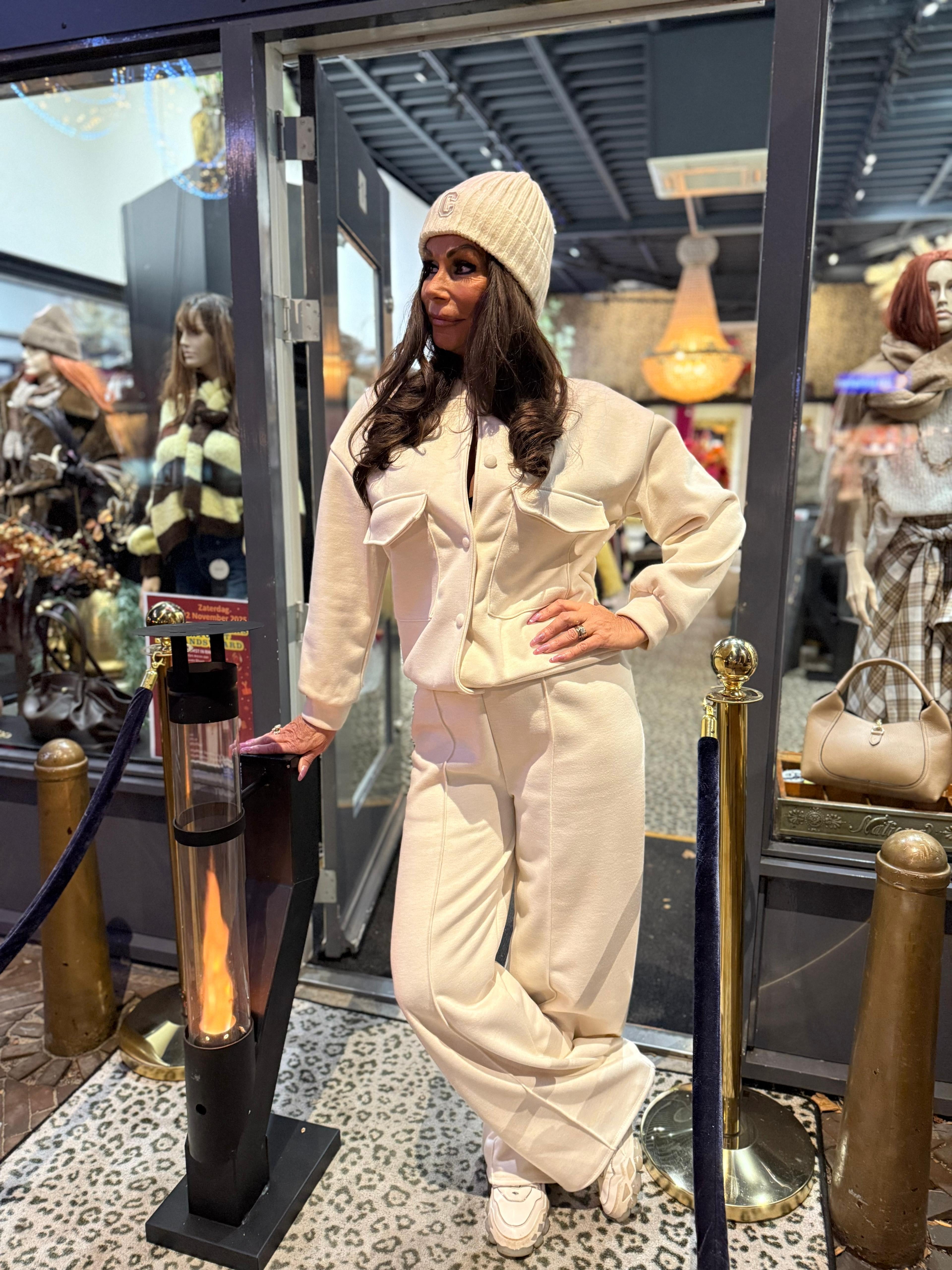 2-delig set "black friday!" licht beige