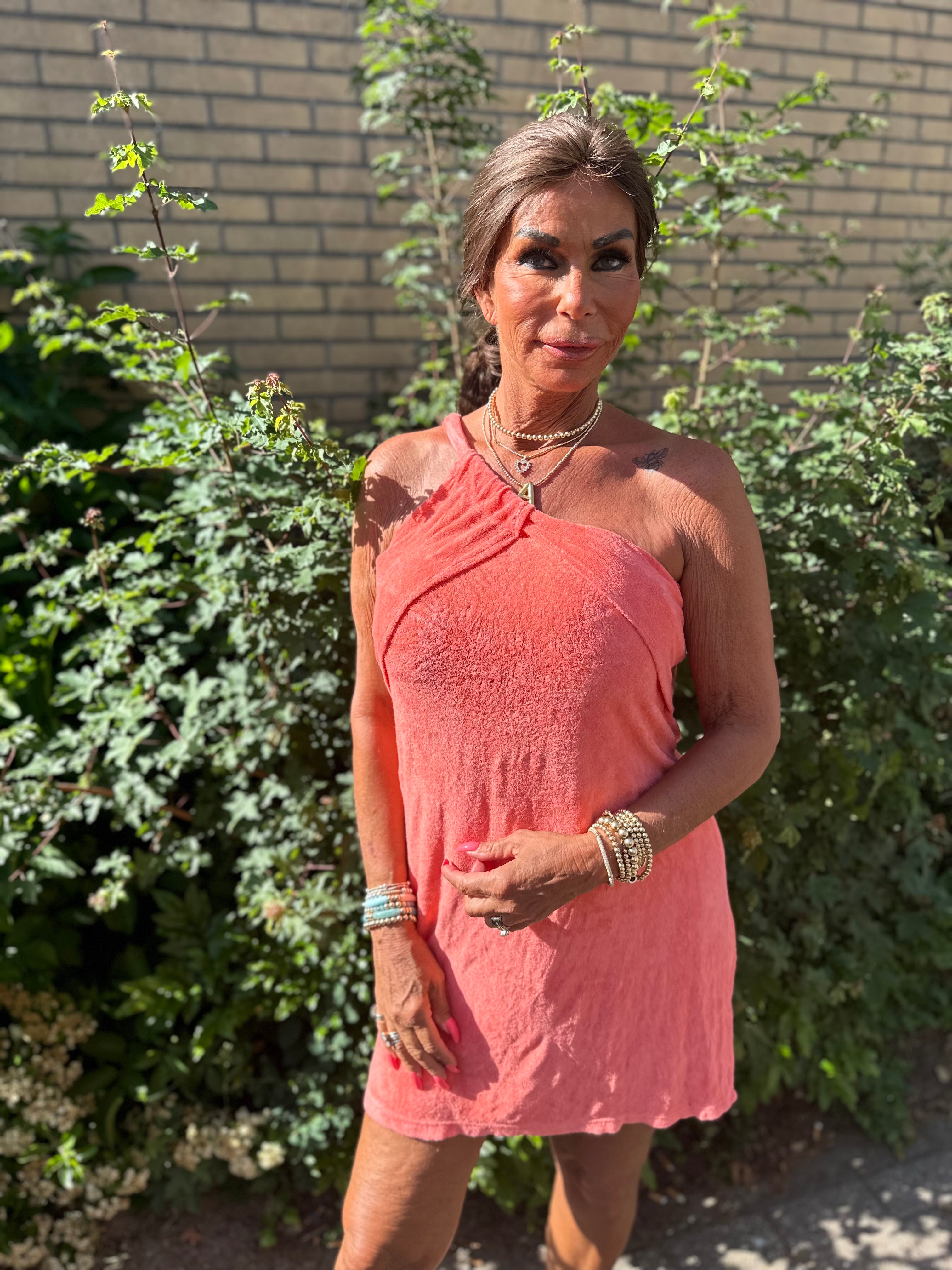 Badstof dress  Jane” Koraal
