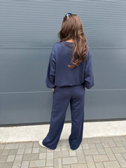 2 delig joggingset "ballon top" navy