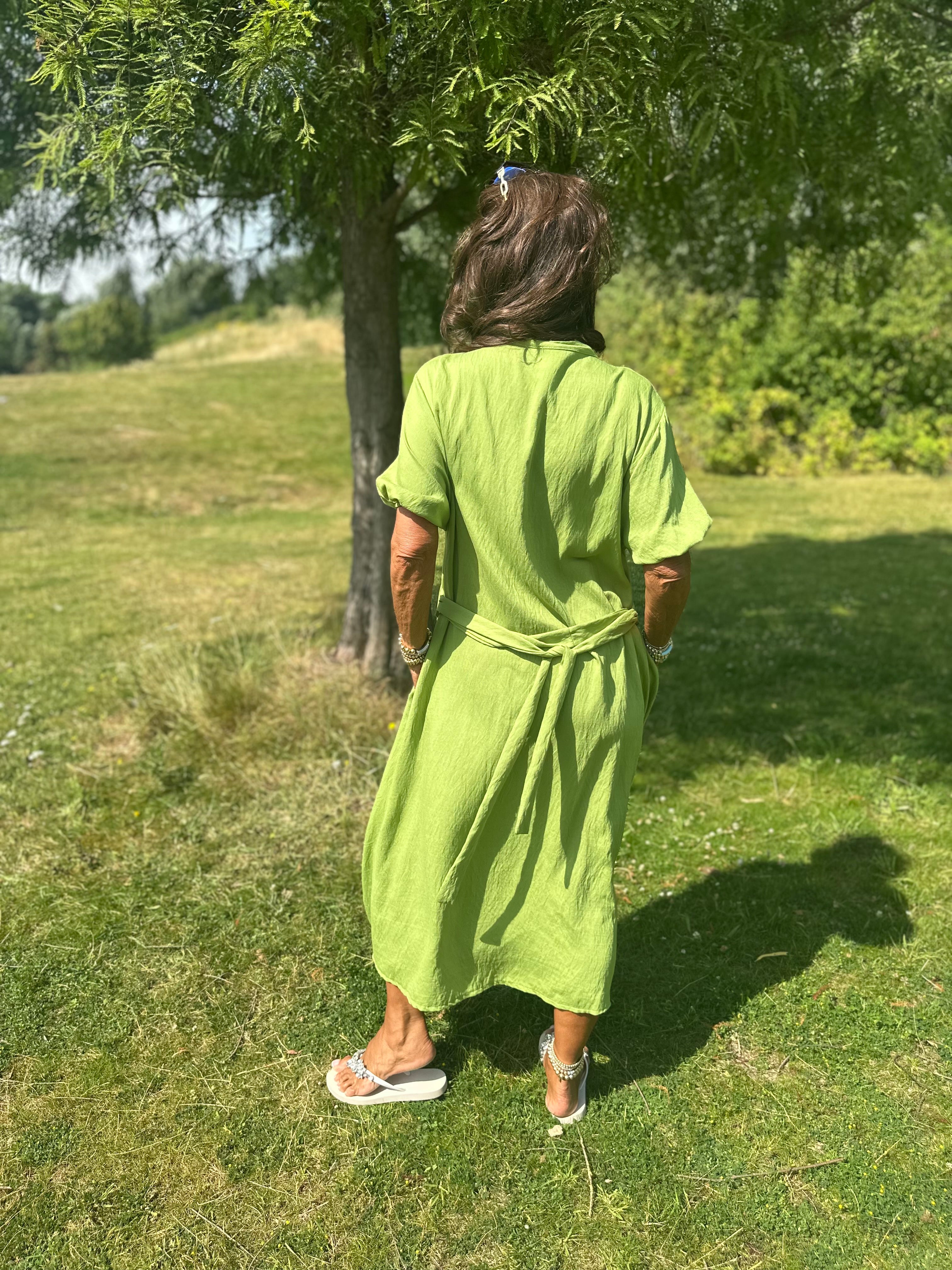 Jurk "Vino" Appelgroen