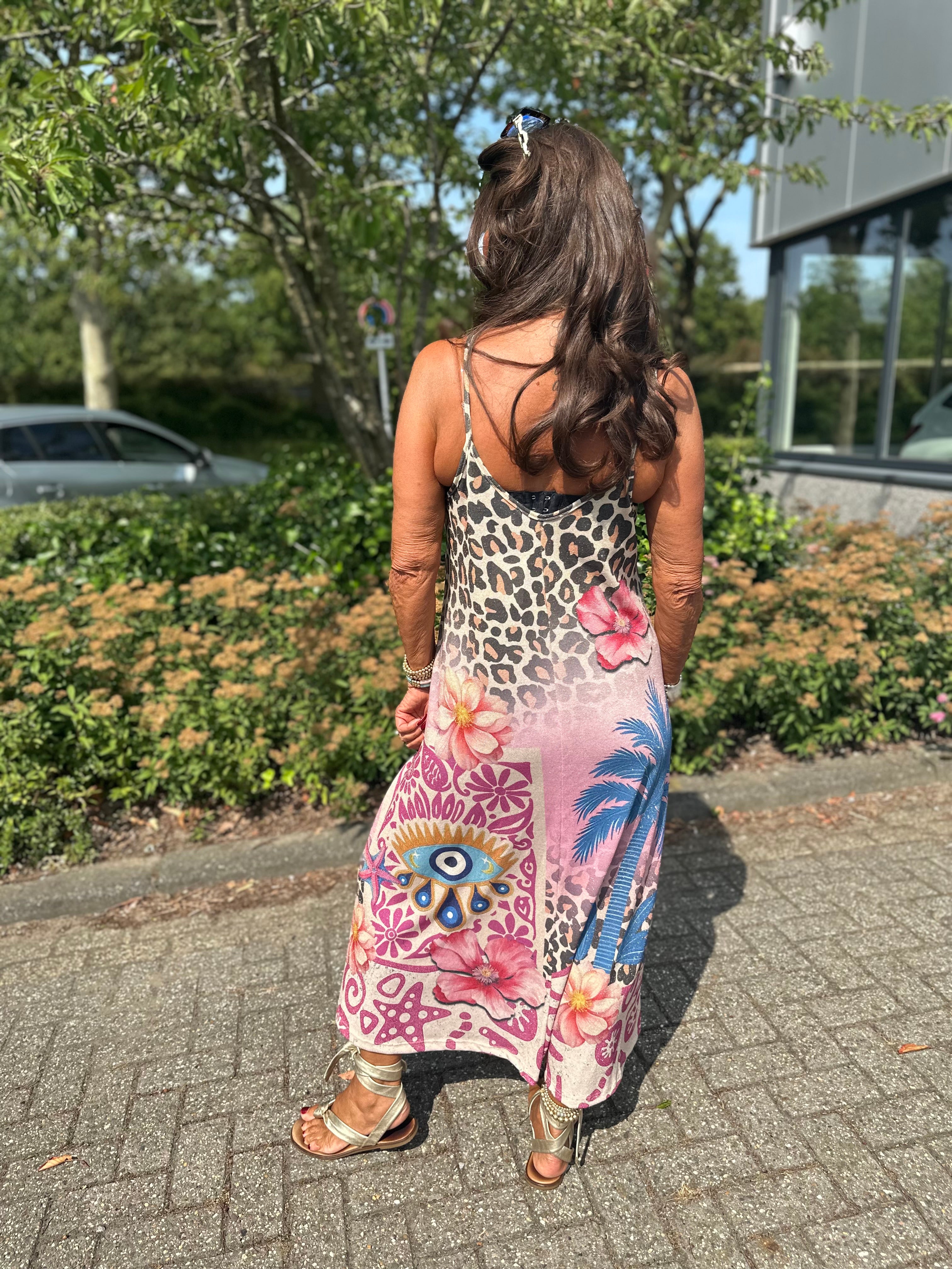 Lurex Jurk “Joié” spaghettibandjes