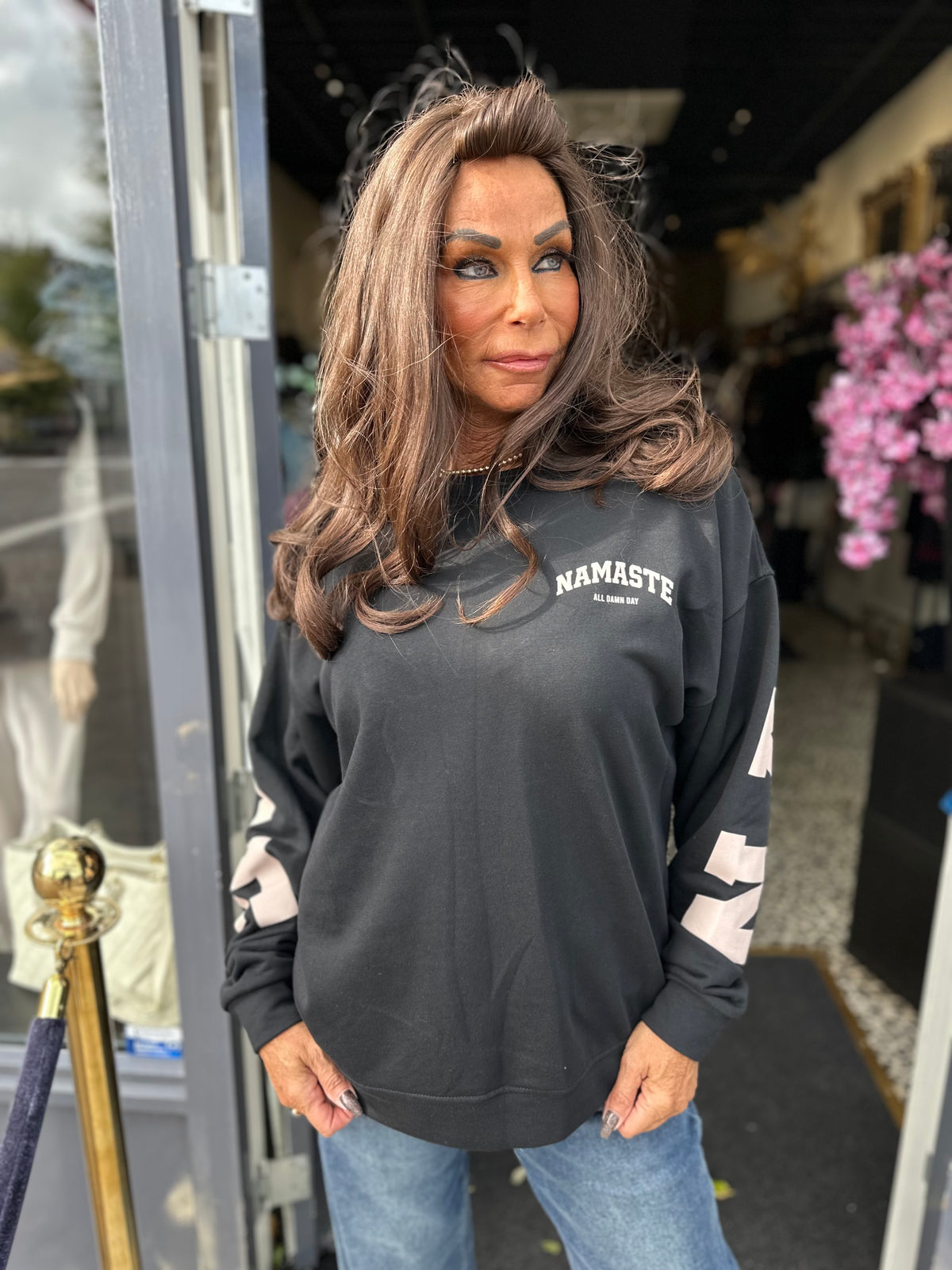 Sweater "Namasté" Zwart
