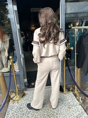 2 delig set "Sharon" beige let op! T/m 1.70 cm