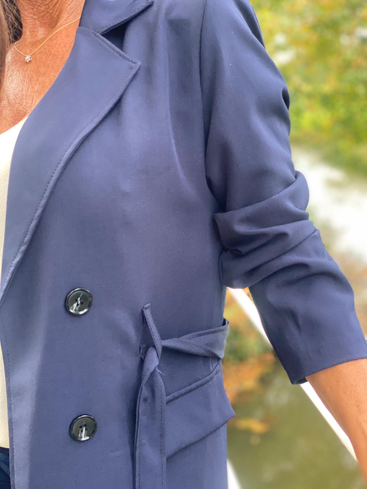 Trenchcoat "Blauw"