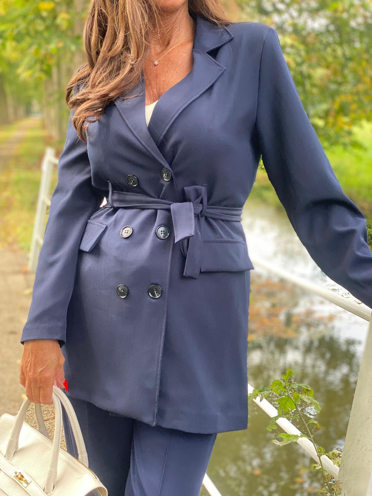 Trenchcoat "Blauw"