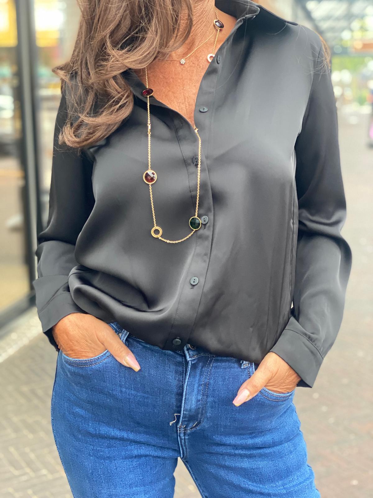 Blouse "Marial" Zwart