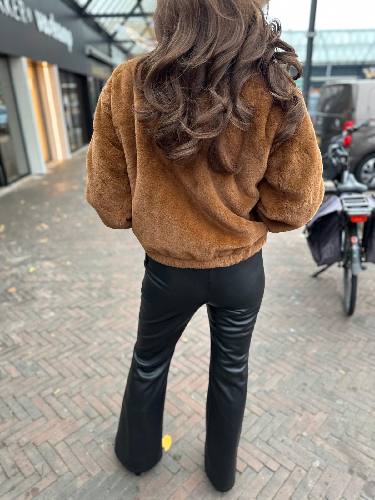 Bomber "Fake-Fur" Camel