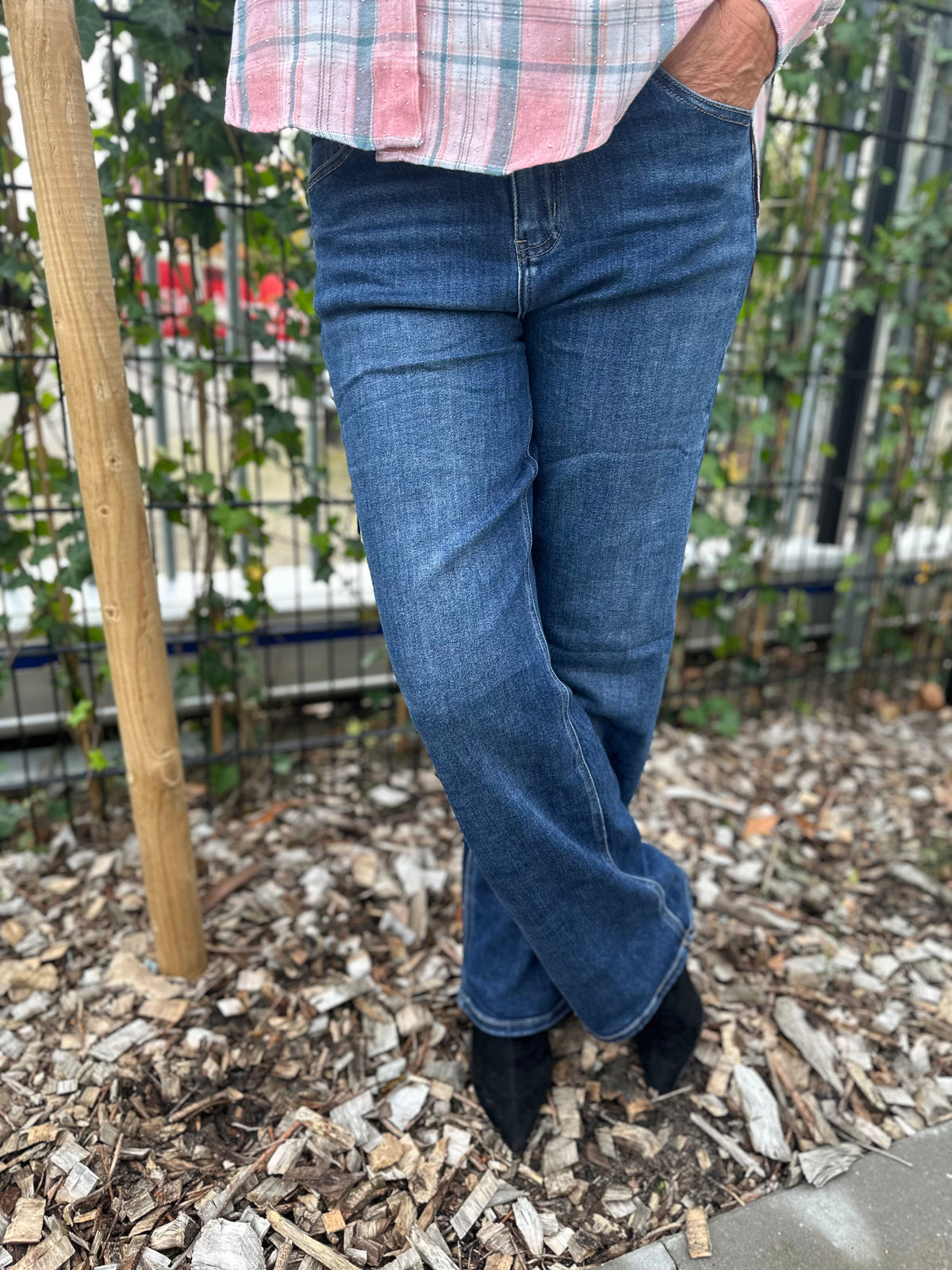 Wide leg baggy jeans stretch "Sarah"