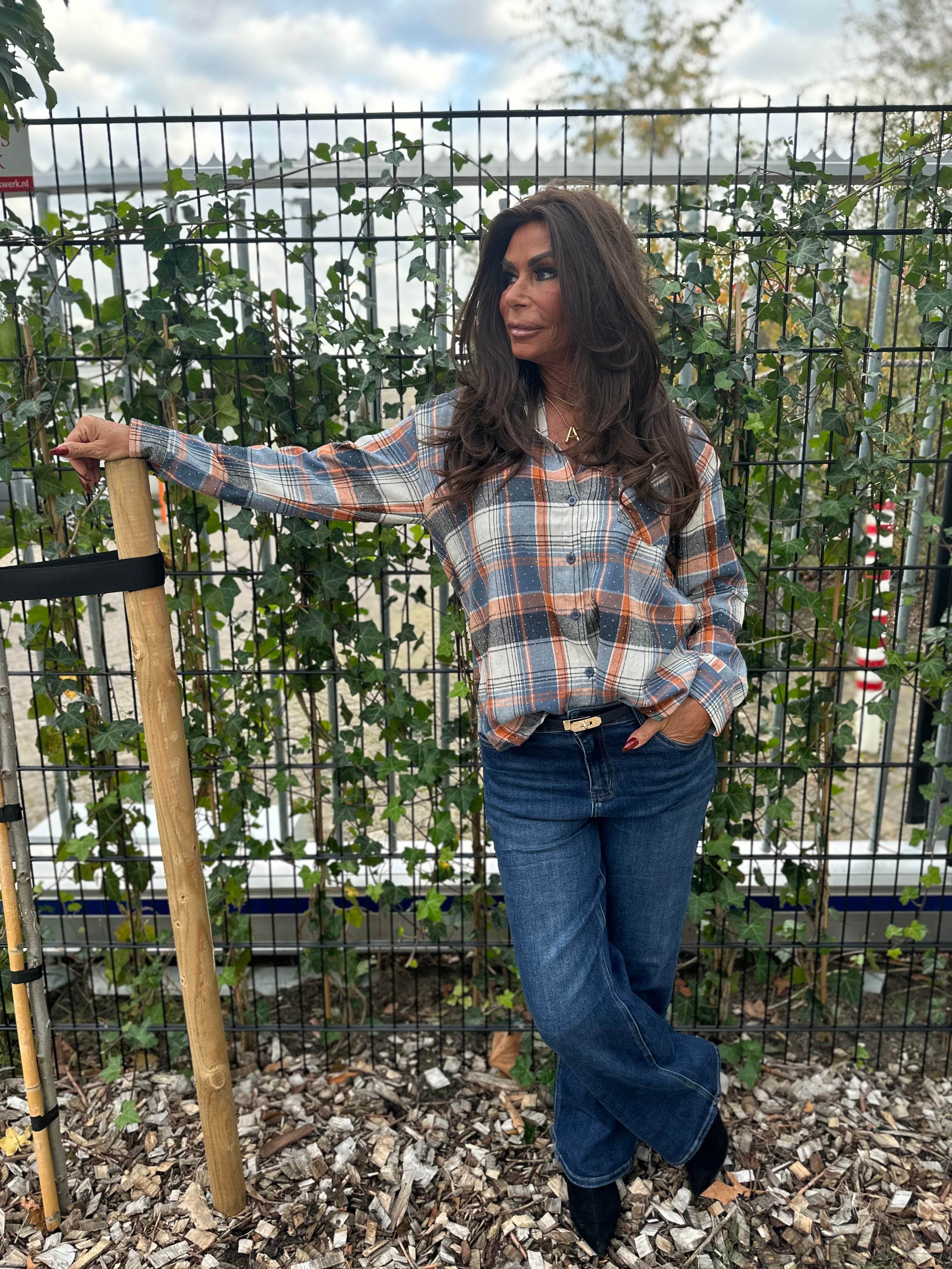 Wide leg baggy jeans stretch "Sarah"