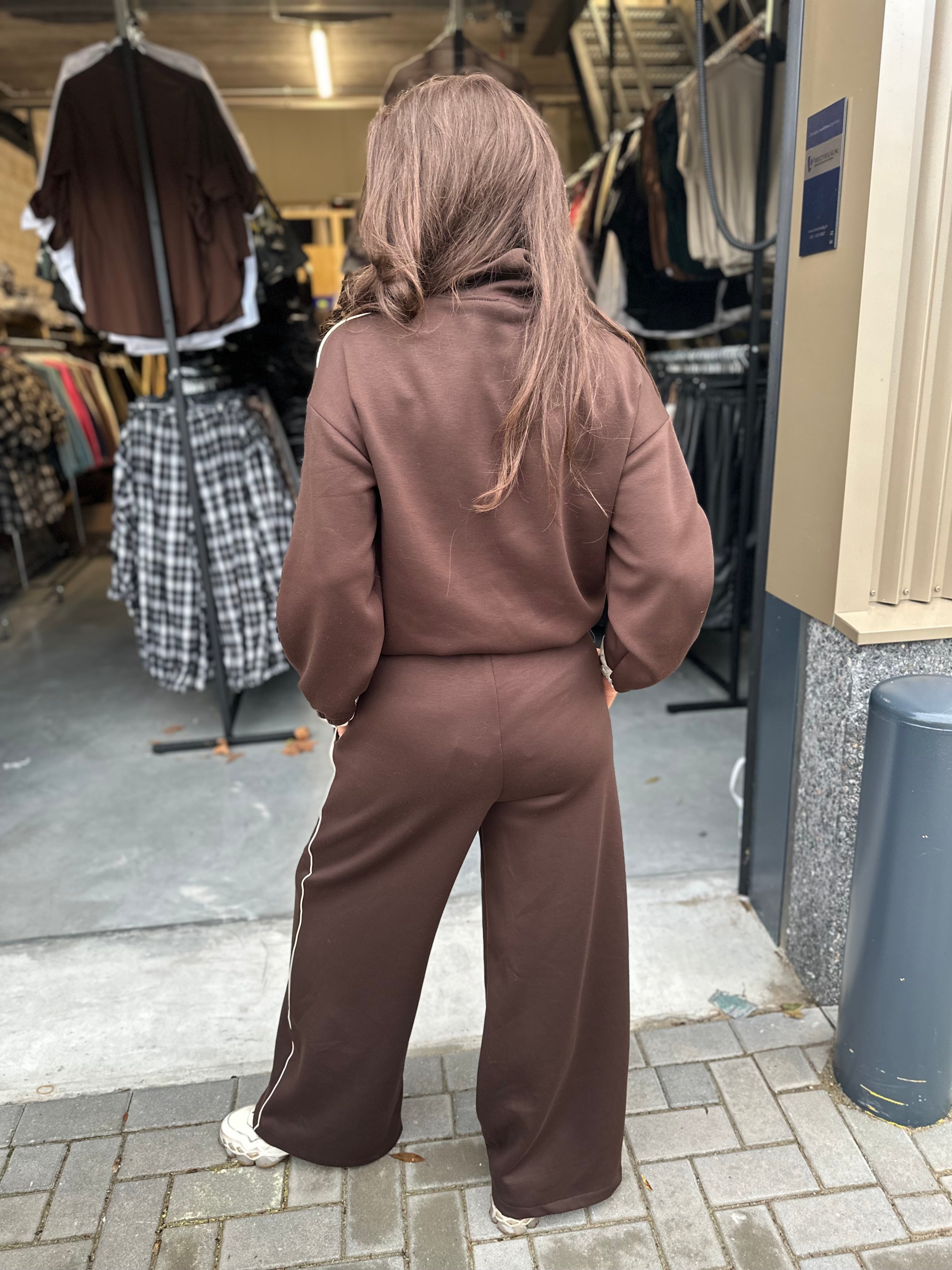 Tweedelig set "Colorado" Bruin/Beige