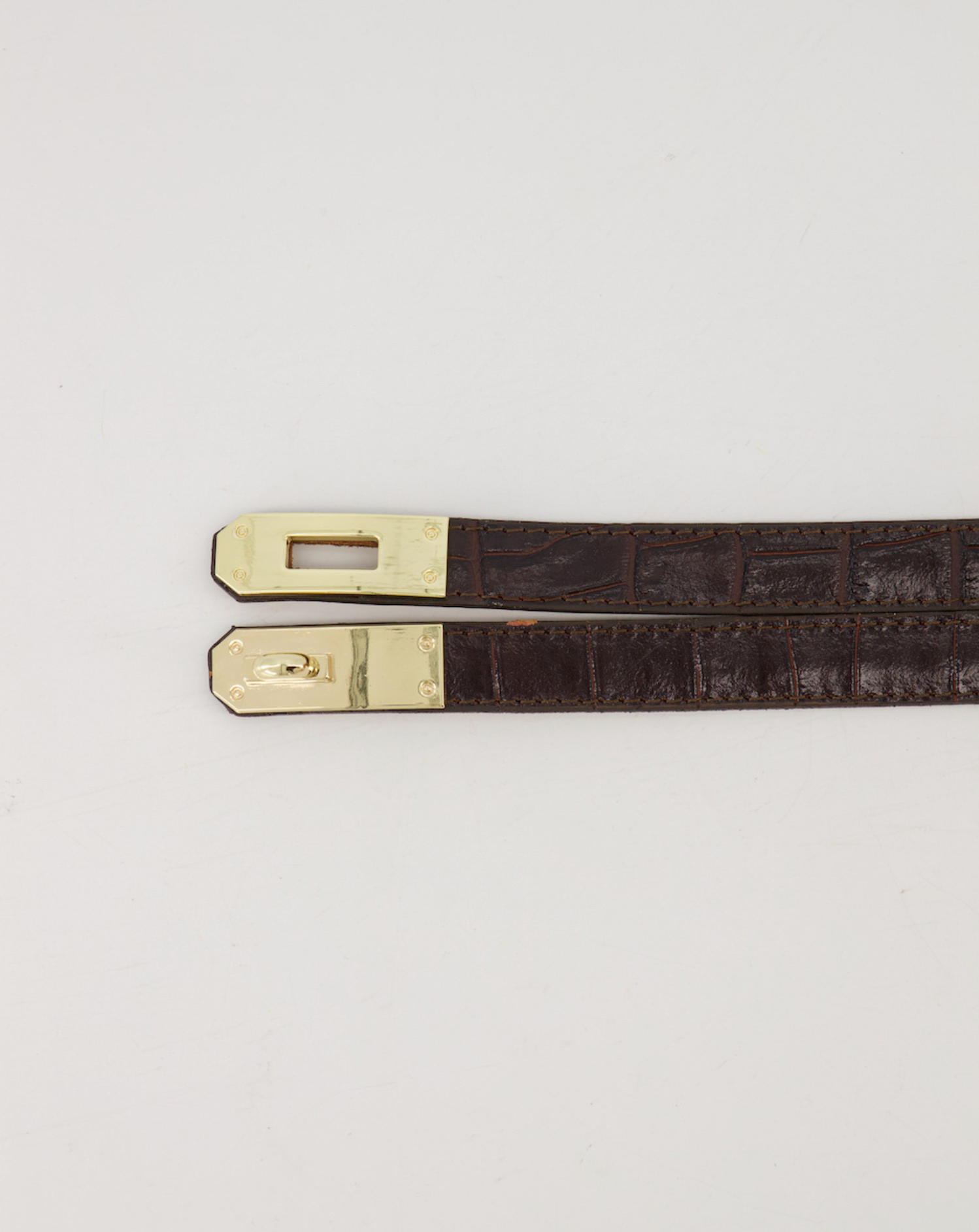 Garcia riem "Croco choco" verstelbaar