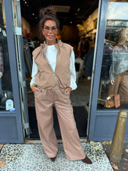 Broek stretch "comfy" camel