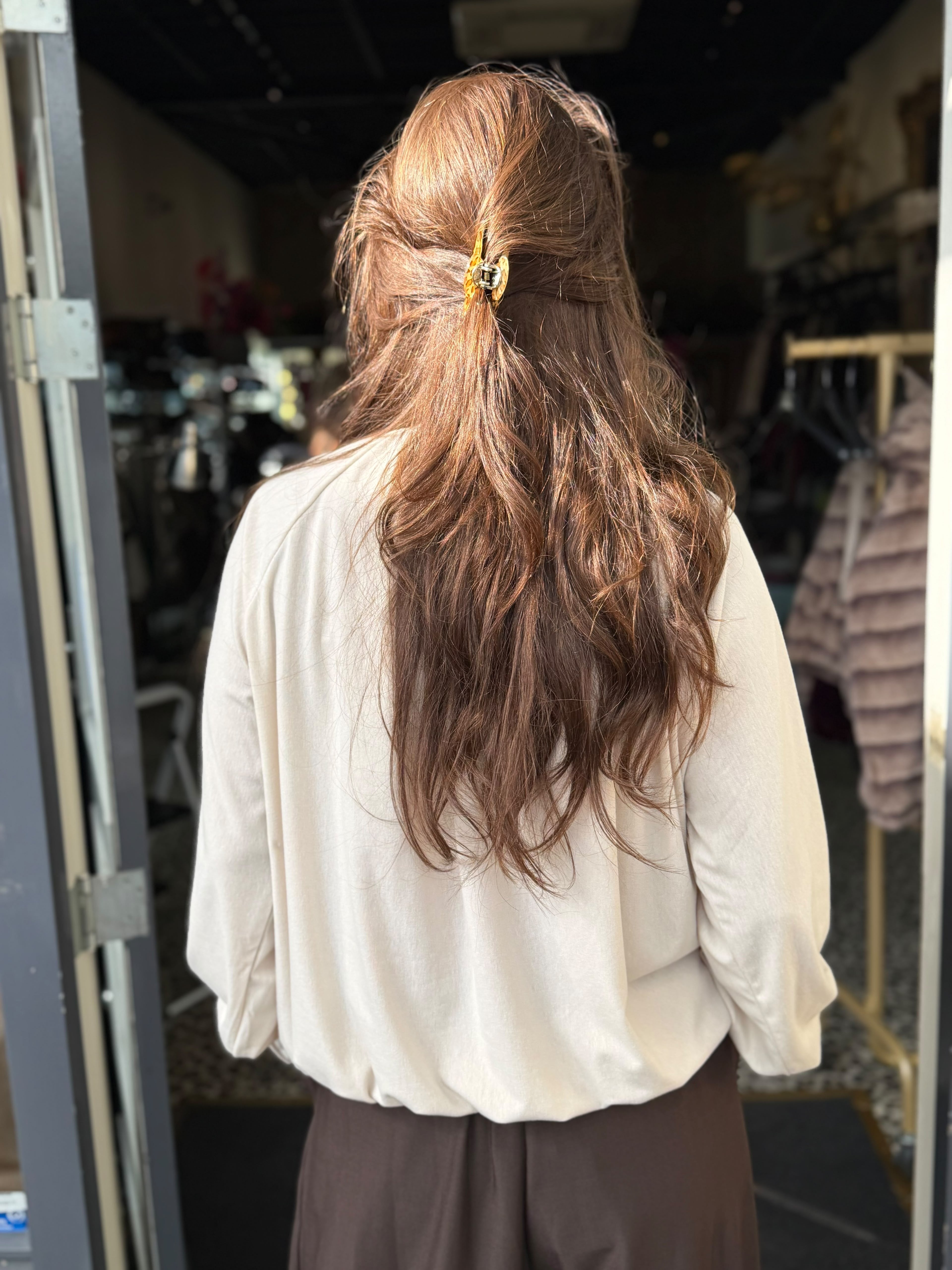 Top "Big Flappie" beige