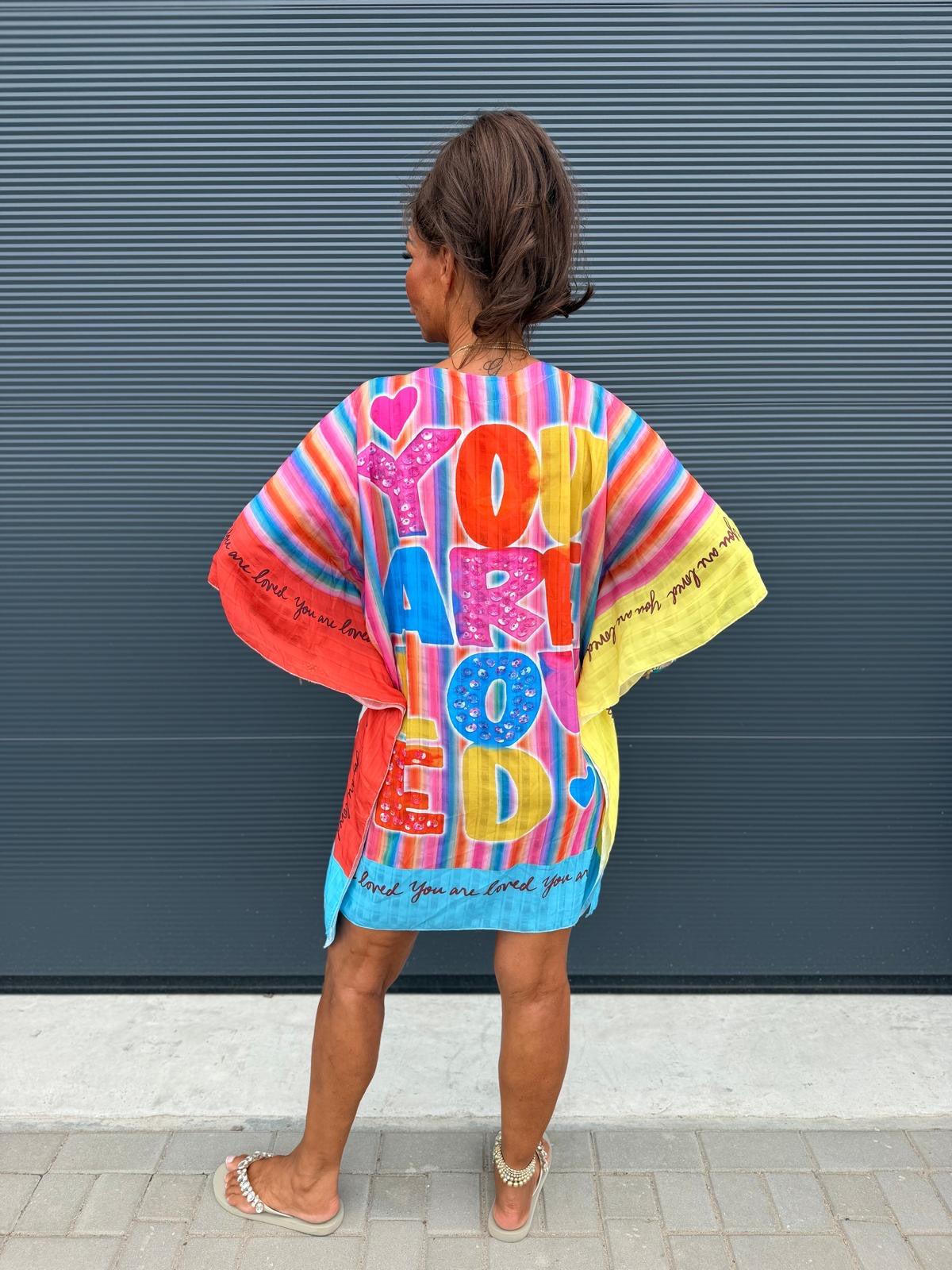 Tuniek jurk met print "Squeeze The day"