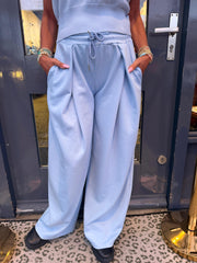 Kort truitje "Fine" lichtblauw