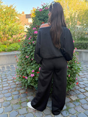 2 delig comfyset offshoulder zwart