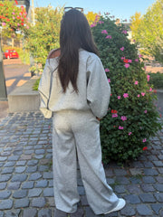 2 delig comfyset offshoulder grijs