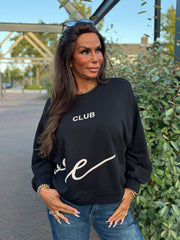 Trui "Amore" Zwart / Beige