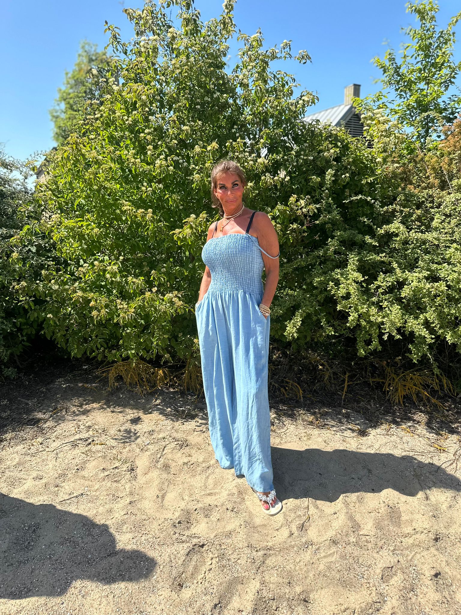 jumpsuit “Beach vibes” tencil denim