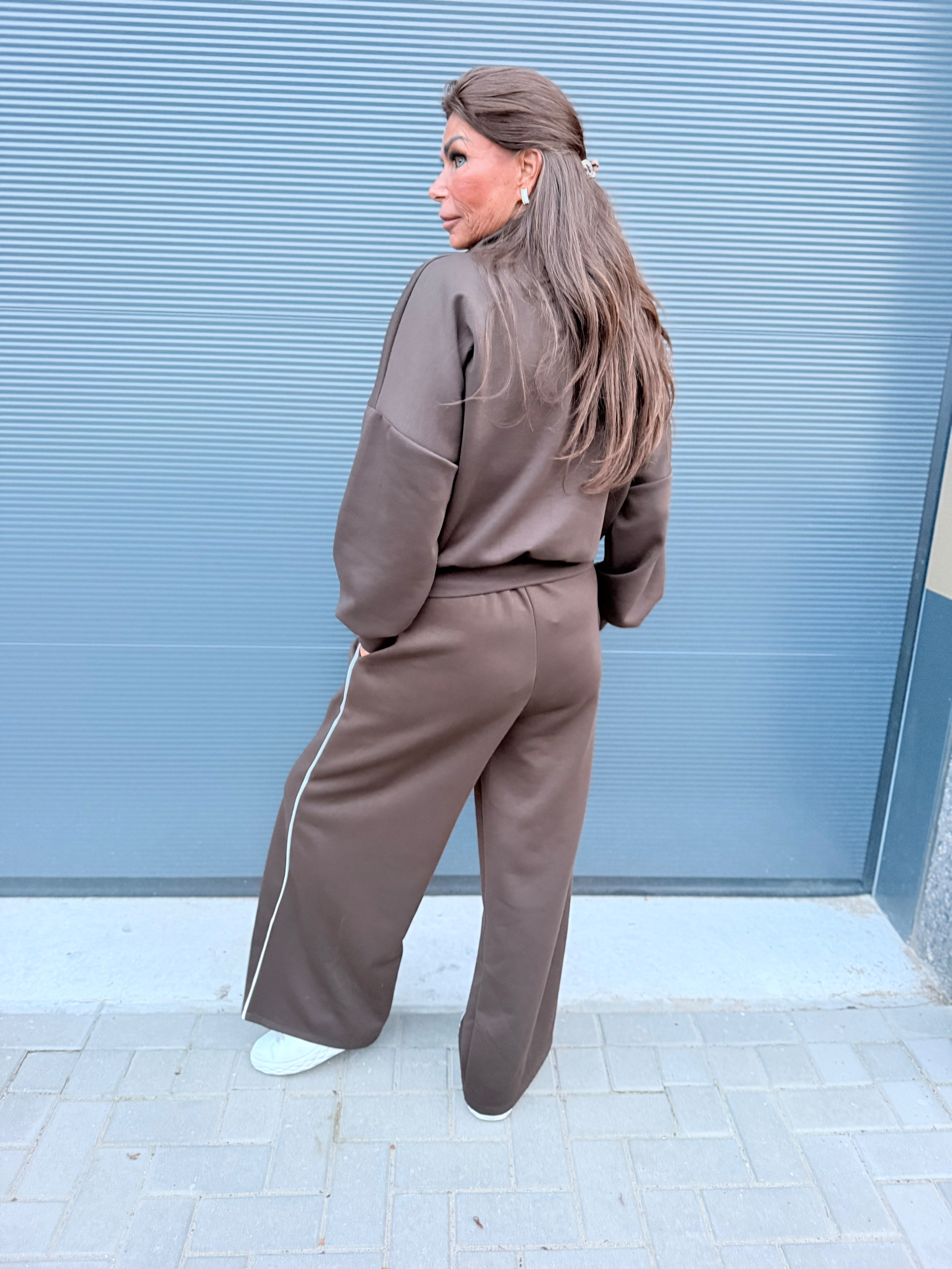 2 delig comfyset Shimmer bruin