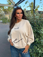 Trui "Amore" Beige / Donkerbruin