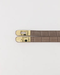 Garcia riem "croco taupe" verstelbaar
