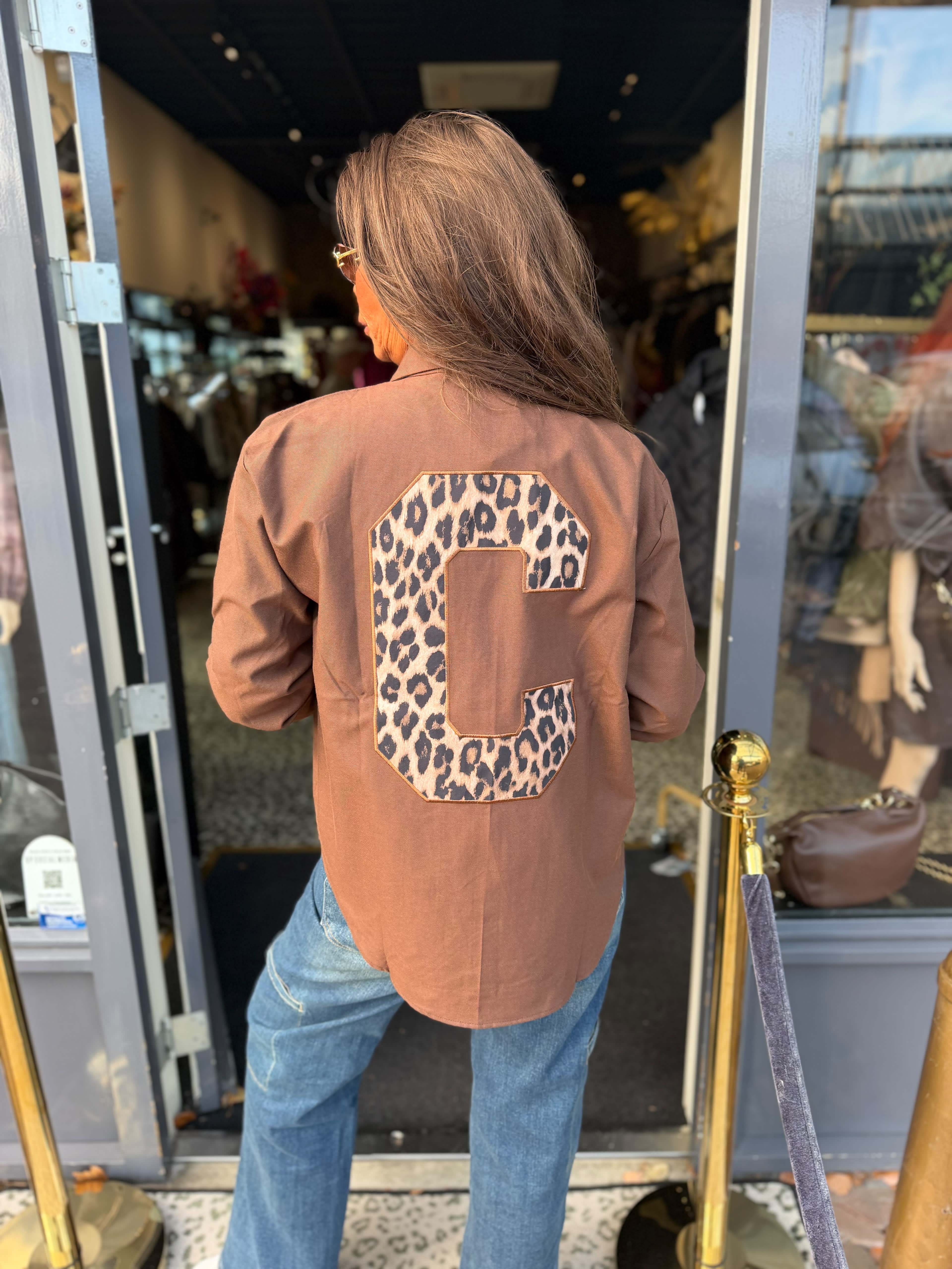 Blouse "C" donkerbruin