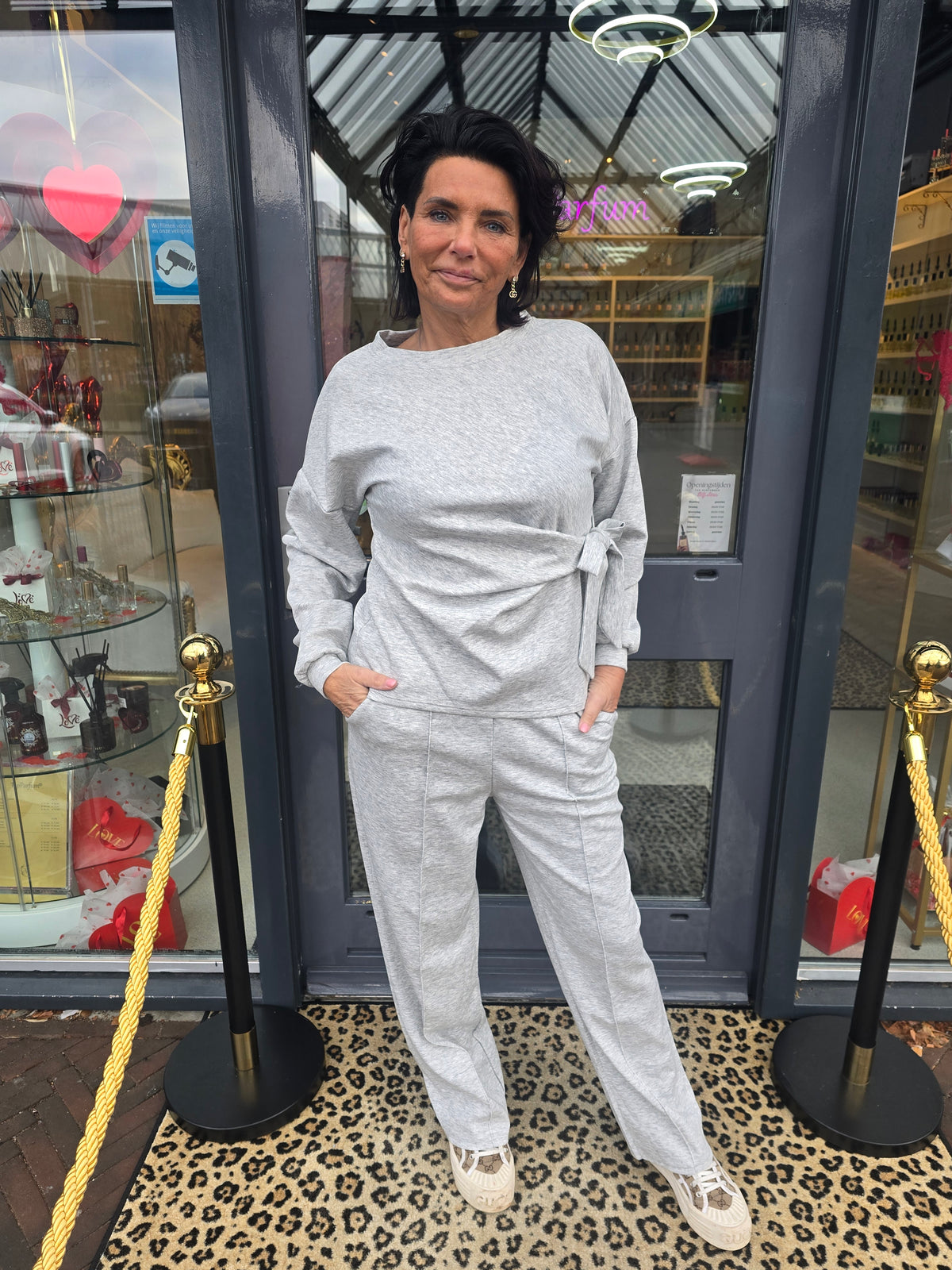 2 delig set "Yara" Grijs