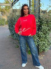 Trui "Amore" Rood / Beige